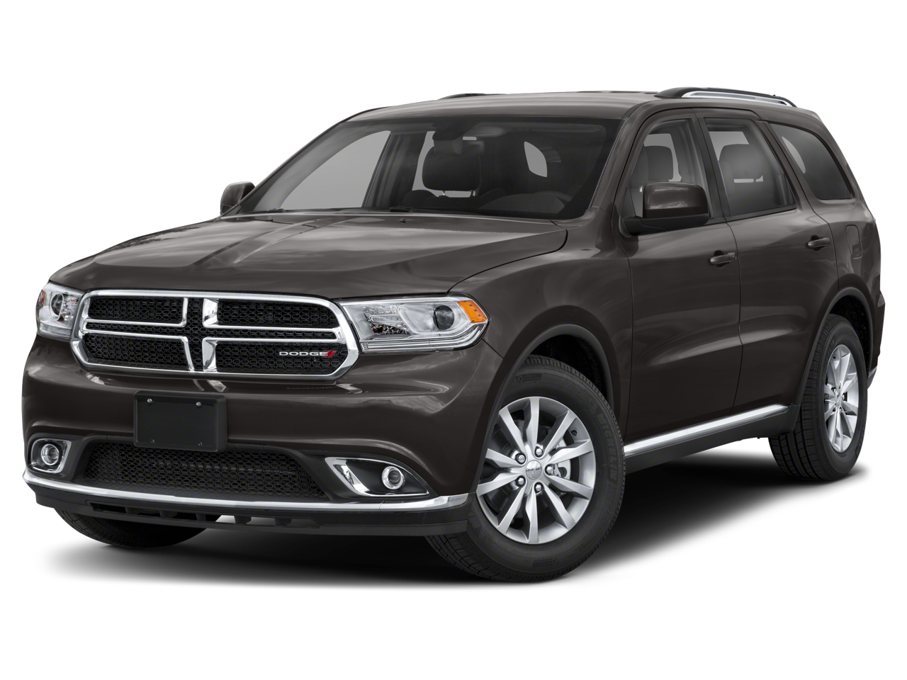 2019 Dodge Durango GT Plus in White Knuckle Clearcoat — front three-quarter view