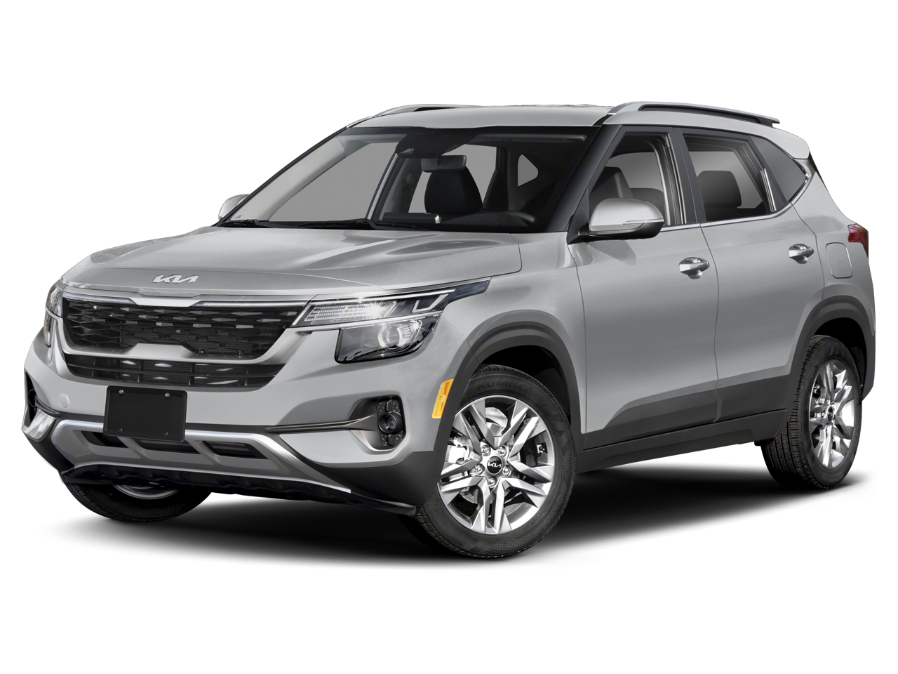 2023 Kia Seltos EX in Cherry Black — front three-quarter view