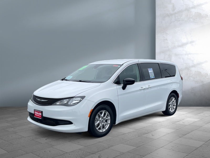 2024 Chrysler Voyager LX in Bright White Clearcoat — front three-quarter view