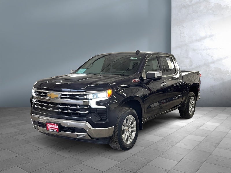 2023 Chevrolet Silverado 1500 LTZ in Dark Ash Metallic — front three-quarter view