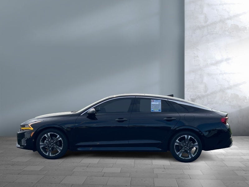 2021 Kia K5 — rear three-quarter view