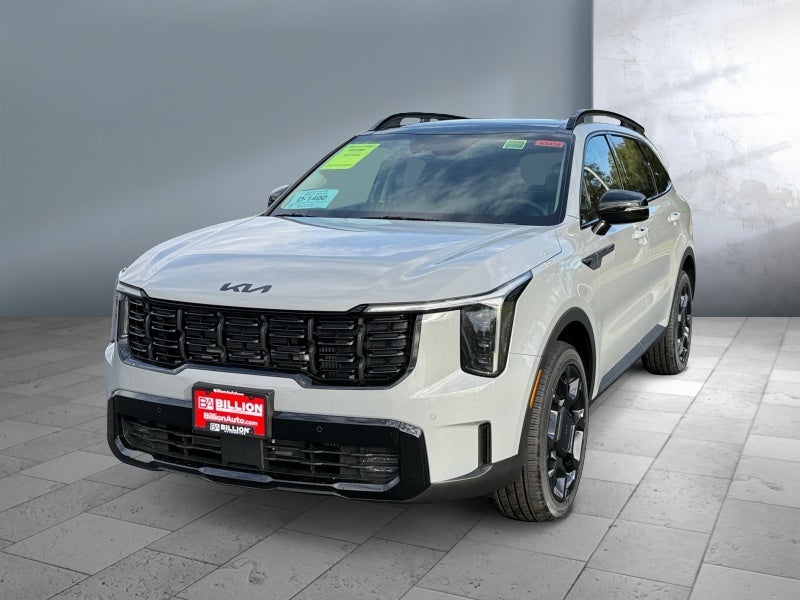 2026 Kia Sorento X-Line EX in Wolf Gray — front three-quarter view