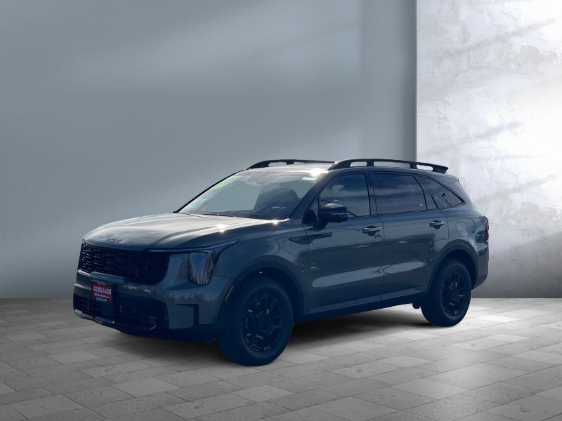 2026 Kia Sorento X-Pro SX Prestige in Jungle Green — front three-quarter view
