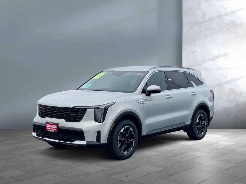 2026 Kia Sorento S in Silver — front three-quarter view
