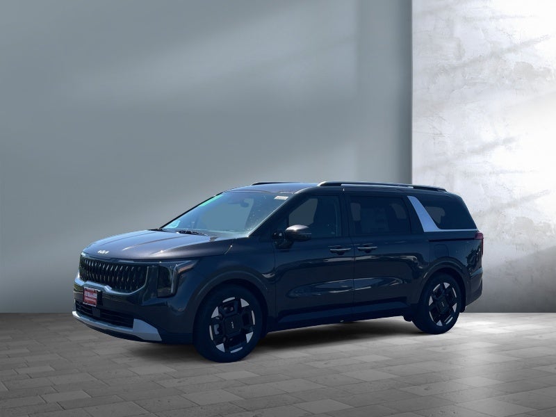2026 Kia Carnival EX in Gray — front three-quarter view